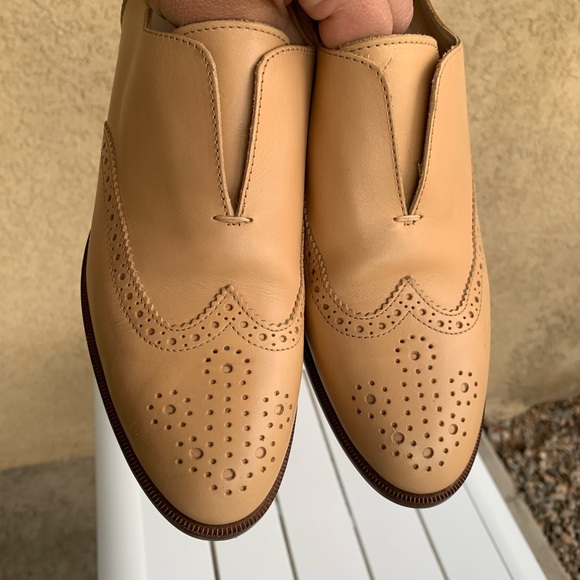 J. Crew Oxford shoes nude leather size 7.5 - Picture 8 of 16